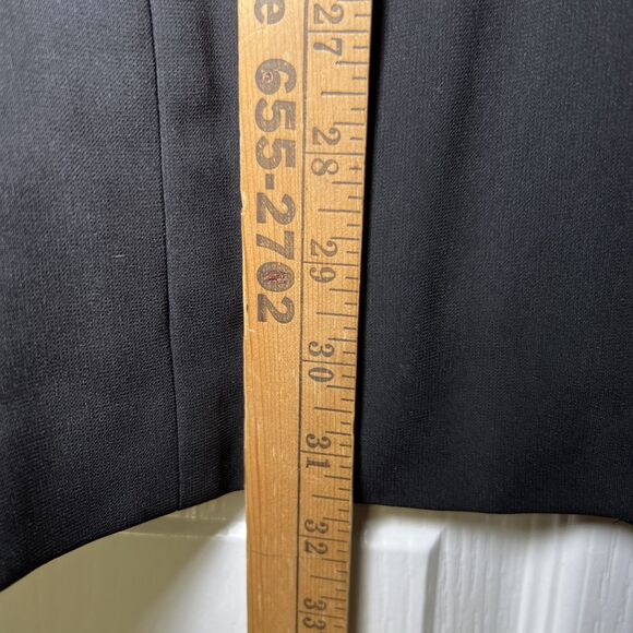 Talbots Woman Two Button Blazer Jacket 20W Black Capsule Minimalist - Picture 6 of 9